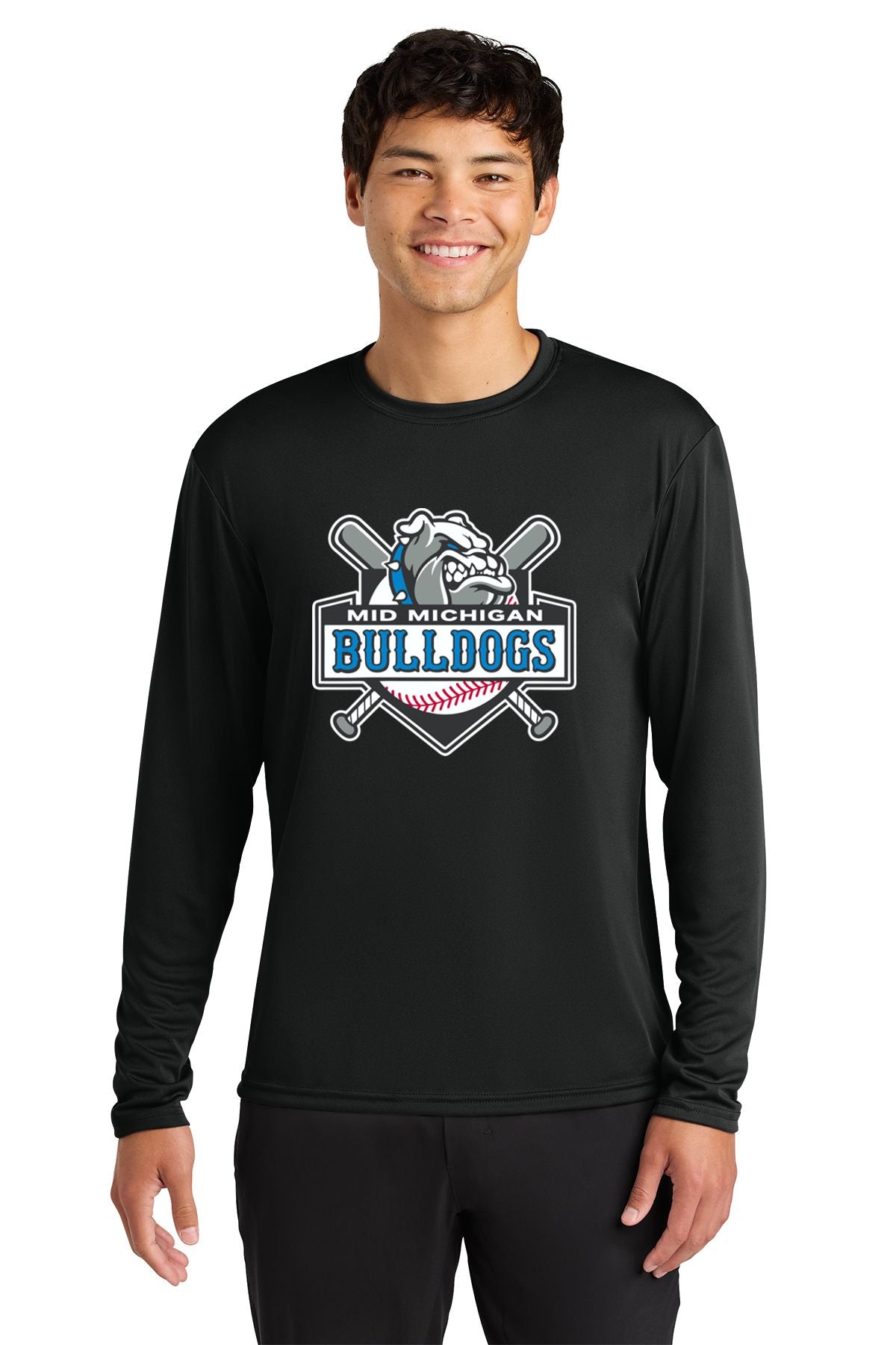 Mid Michigan Bulldogs Cooling Performance Long Sleeve Tee