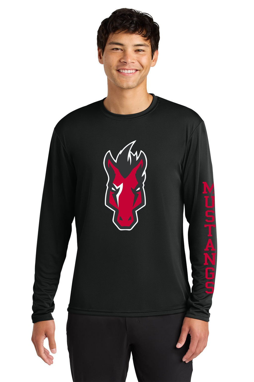 Mustangs Cooling Performance Long Sleeve Tee