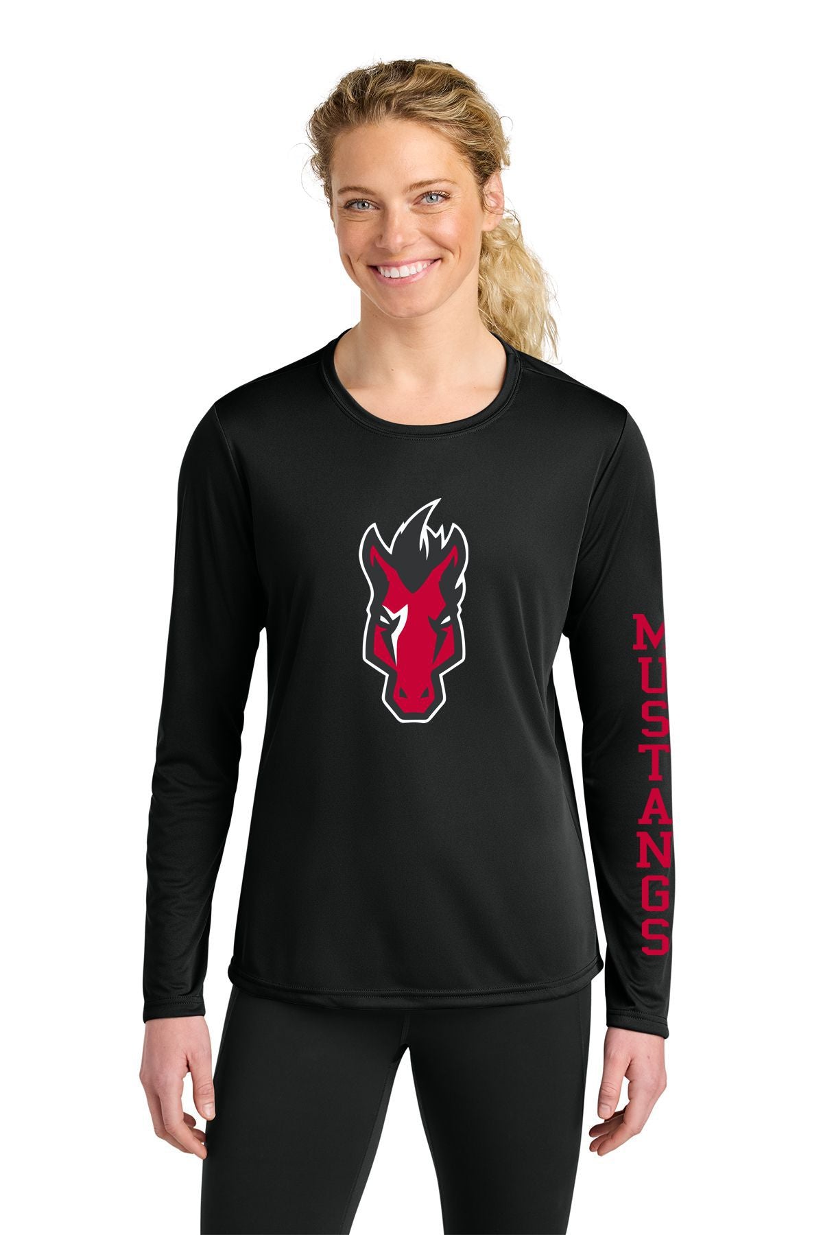 Mustangs Cooling Performance Long Sleeve Tee