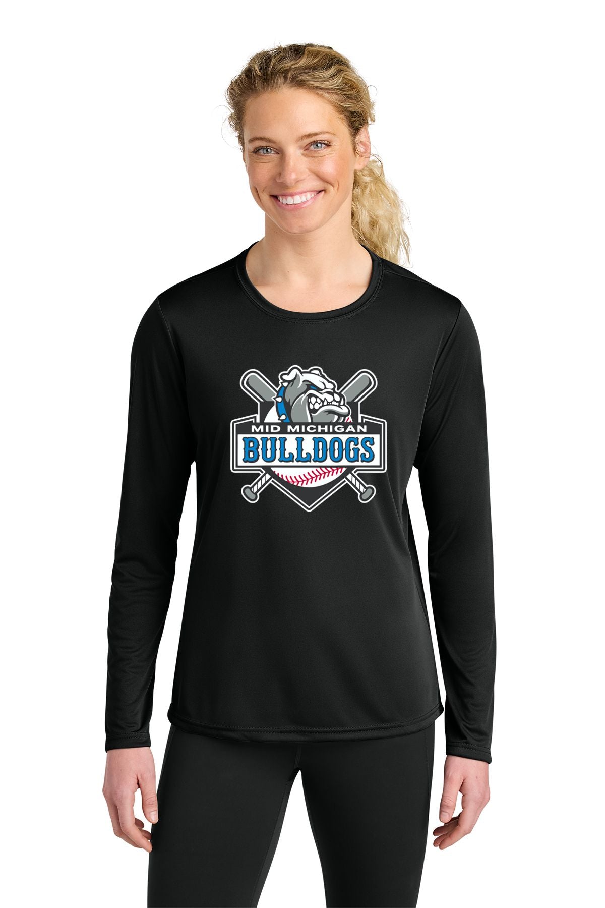 Mid Michigan Bulldogs Cooling Performance Long Sleeve Tee