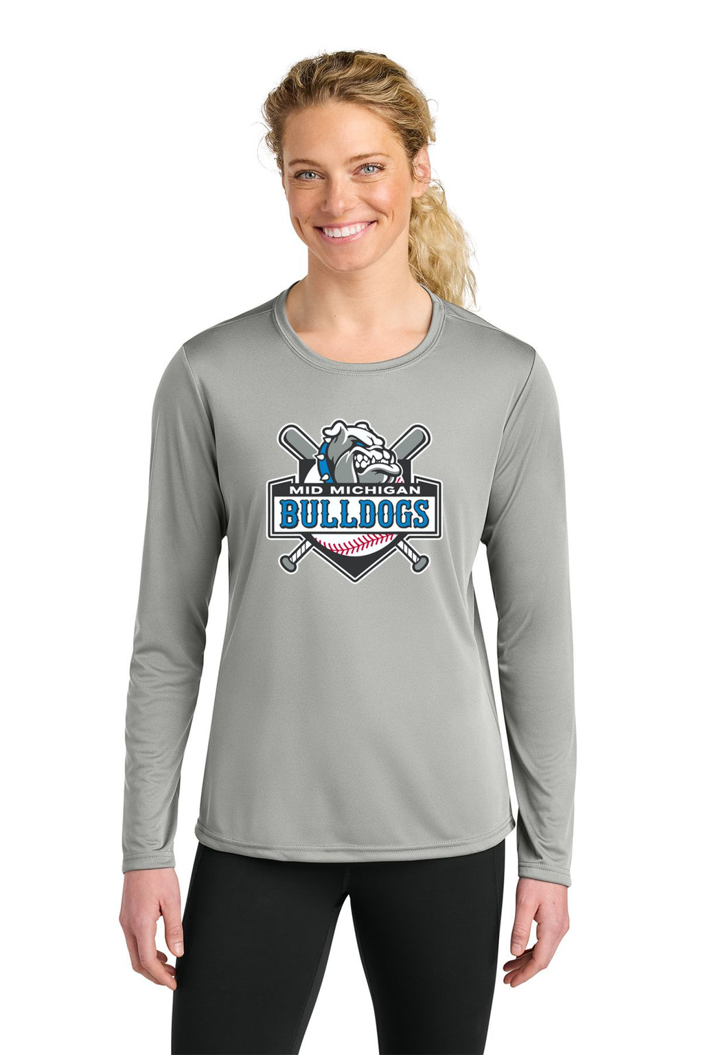 Mid Michigan Bulldogs Cooling Performance Long Sleeve Tee