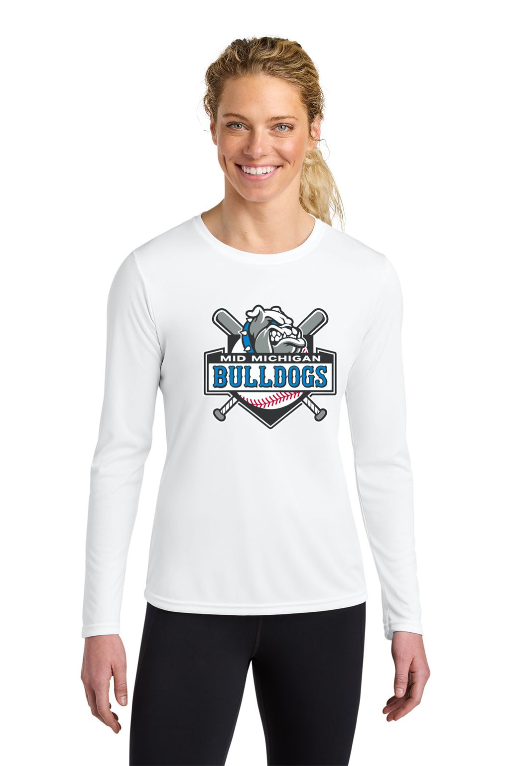 Mid Michigan Bulldogs Cooling Performance Long Sleeve Tee