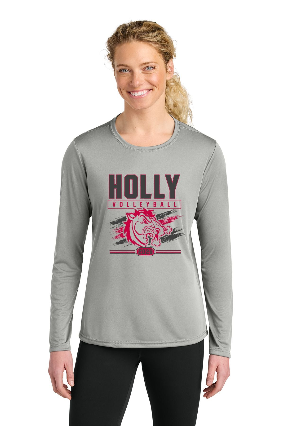 Holly Volleyball Cooling Performance Long Sleeve Tee