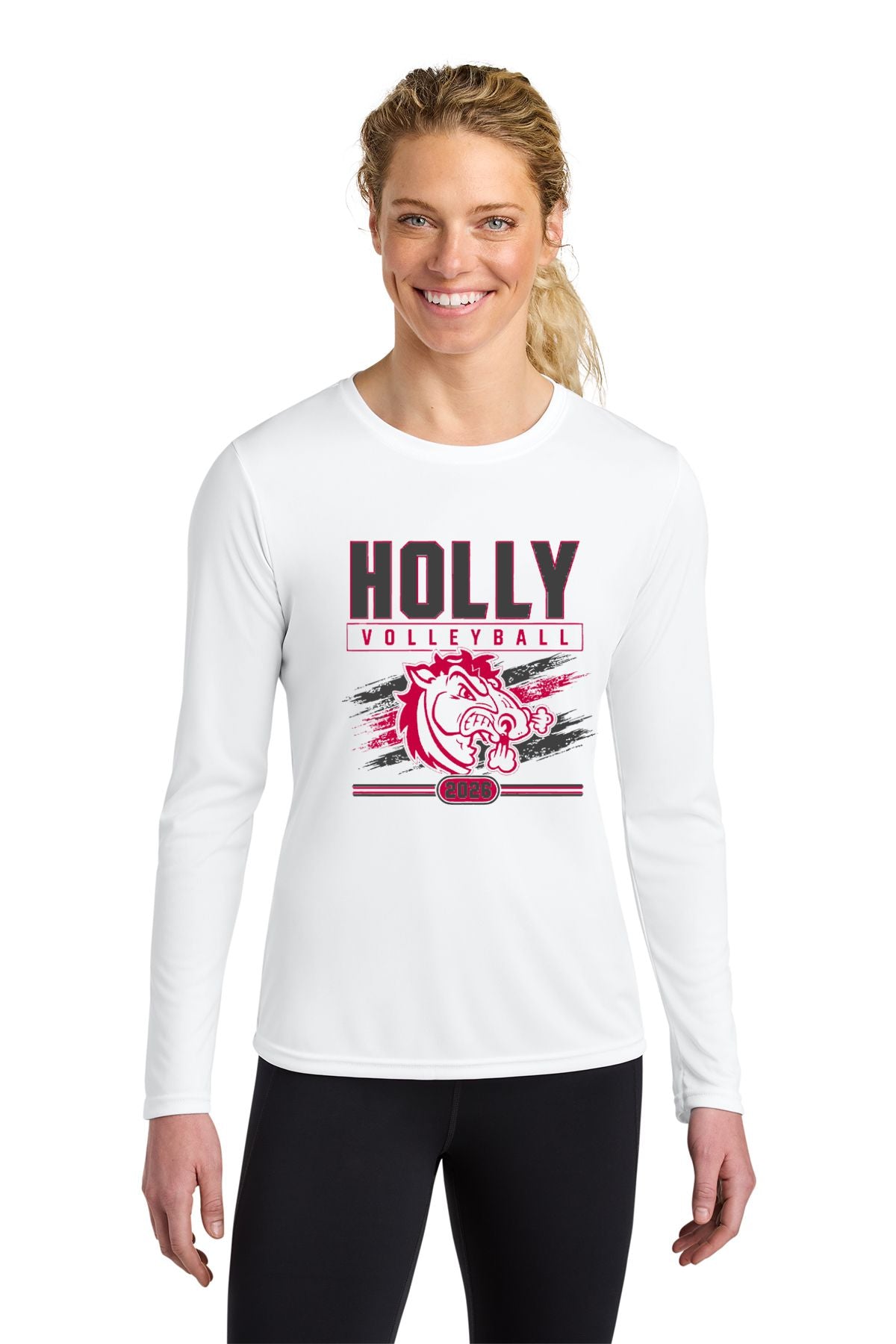 Holly Volleyball Cooling Performance Long Sleeve Tee