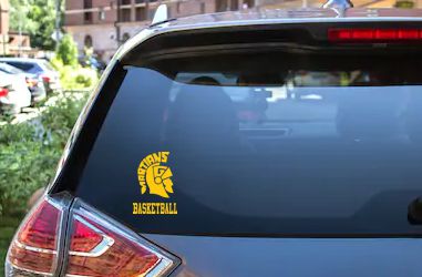 Martians Basketball Car Decal