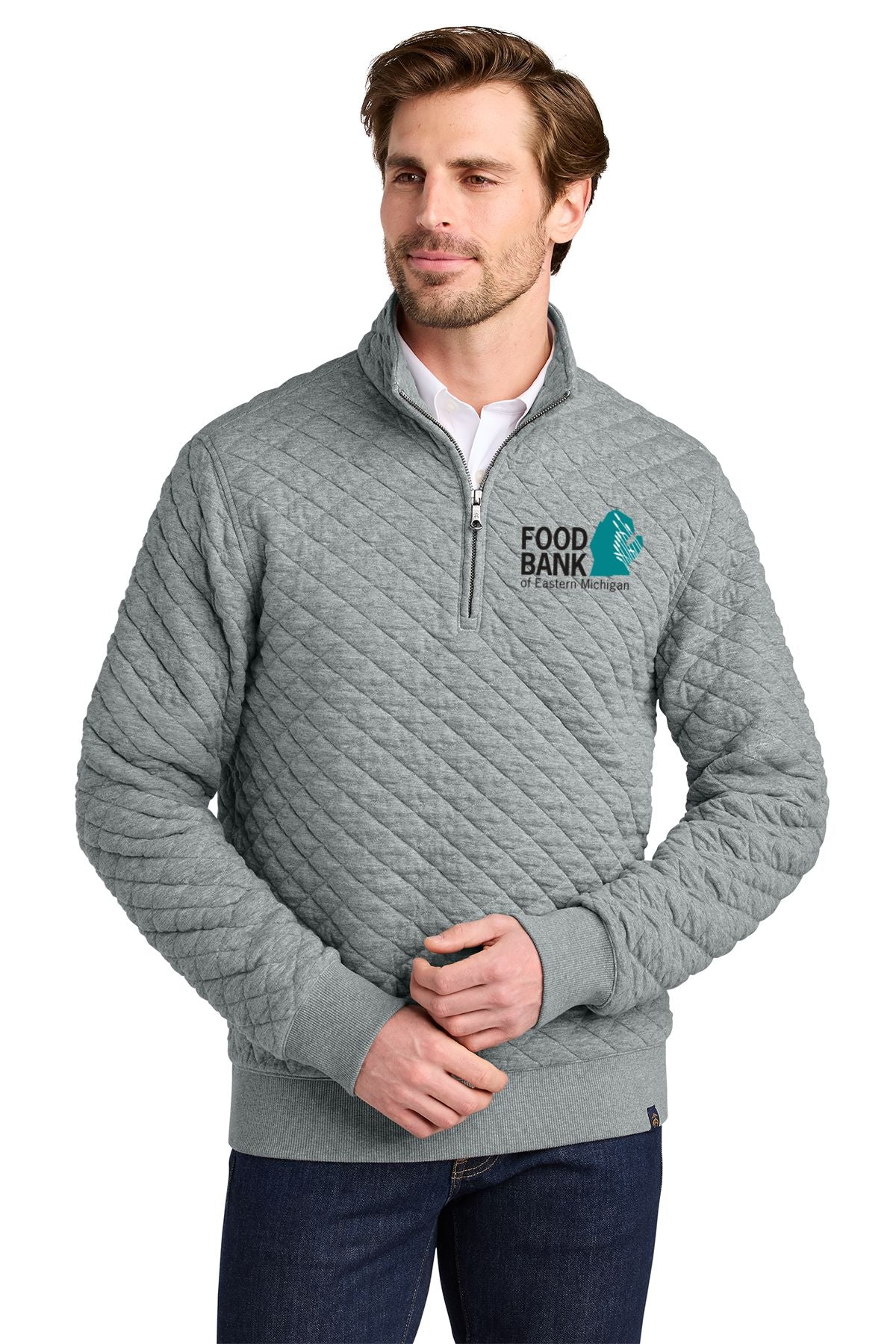 Food Bank Brooks Brothers® Diamond Quilt 1/4-Zip