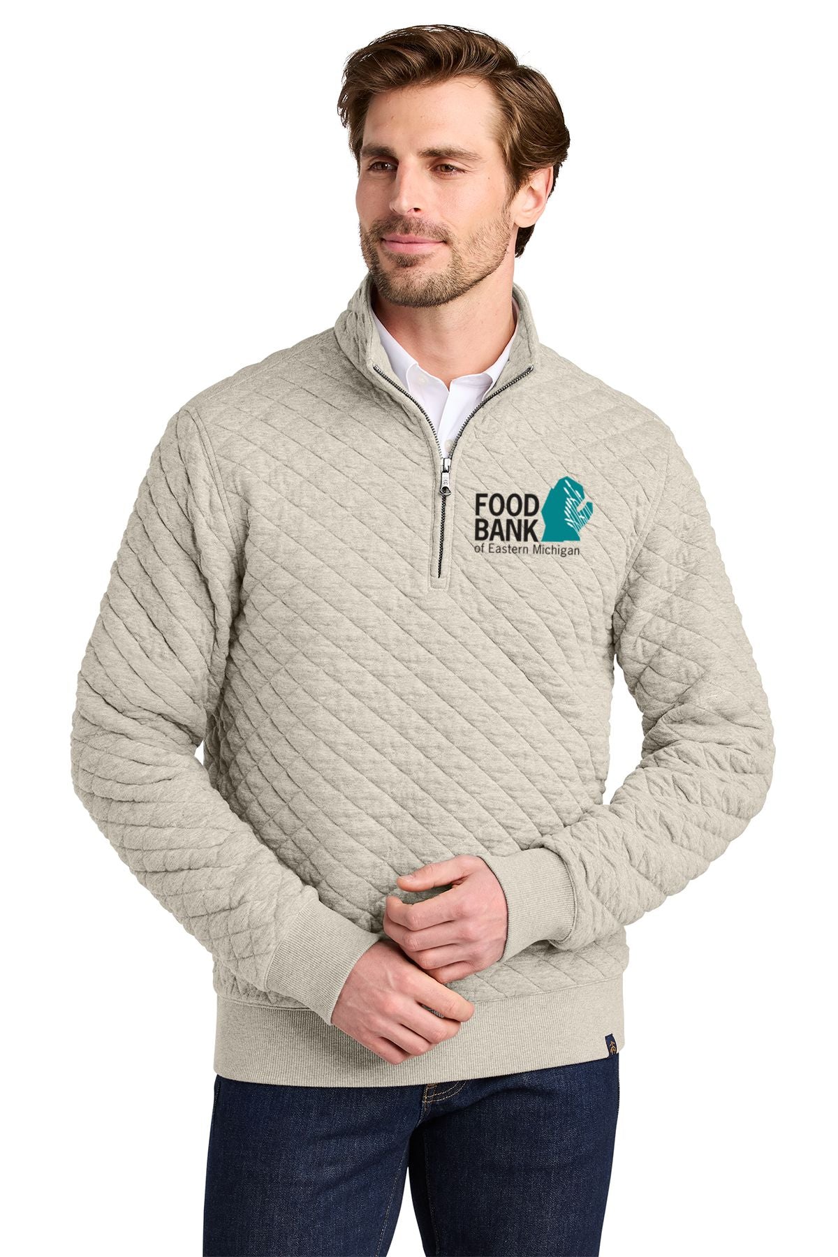 Food Bank Brooks Brothers® Diamond Quilt 1/4-Zip