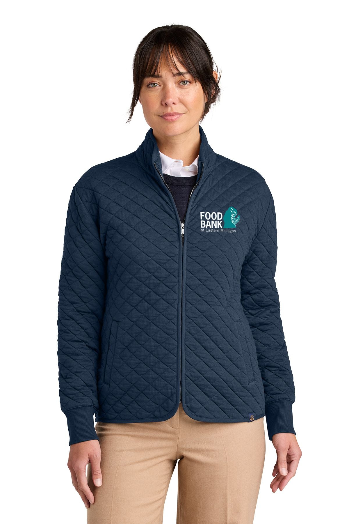 Food Bank Brooks Brothers® Women’s Diamond Quilt Full-Zip