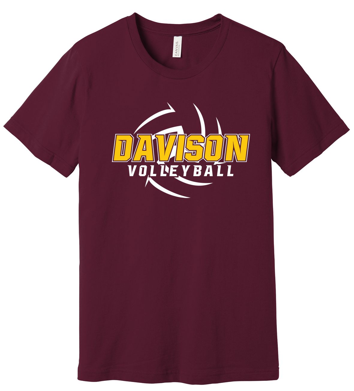 Davison Volleyball Bella Canvas Short Sleeve Tee
