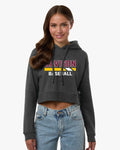 Davison Baseball Women's Cropped Fleece Hooded Sweatshirt