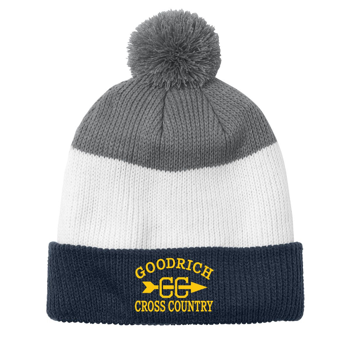 Goodrich Cross Country Cozy Striped Pom Beanie