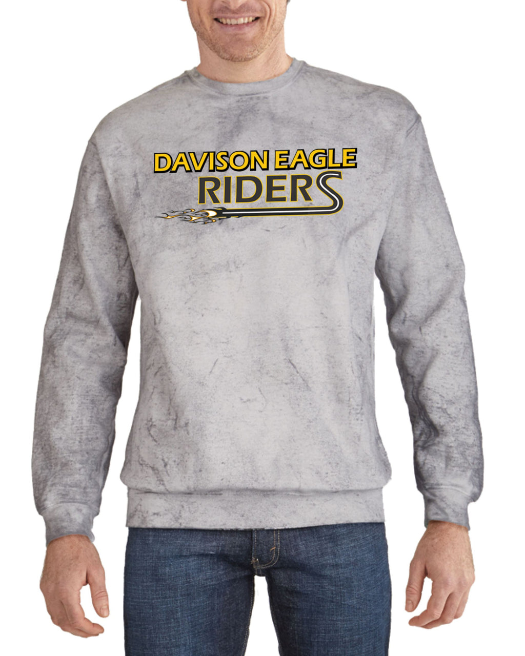 Davison Eagle Riders Colorblast Crewneck Sweatshirt