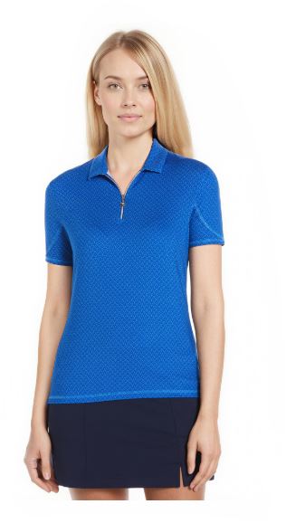 Callaway Ladies All-Over Stitched Chev Polo