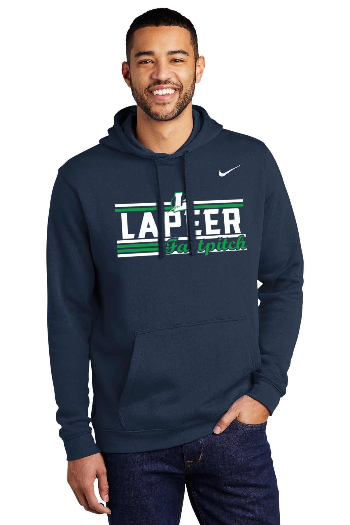 Lapeer Fastpitch Nike Club Fleece Hood