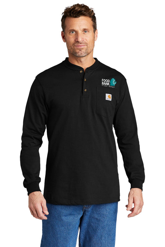 Food Bank of Eastern Michigan Carhartt® Long Sleeve Henley T-Shirt