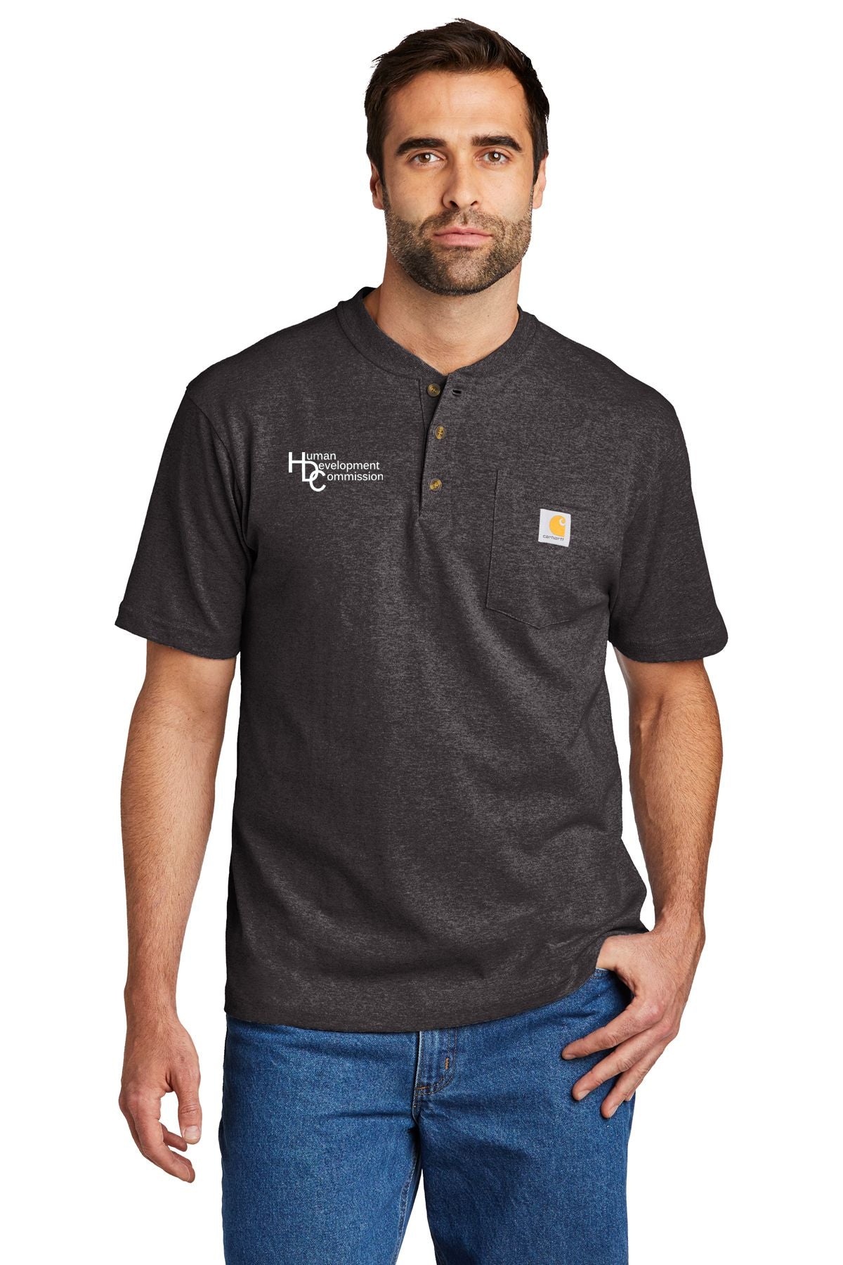 Human Development Commission Carhartt® Short Sleeve Henley T-Shirt