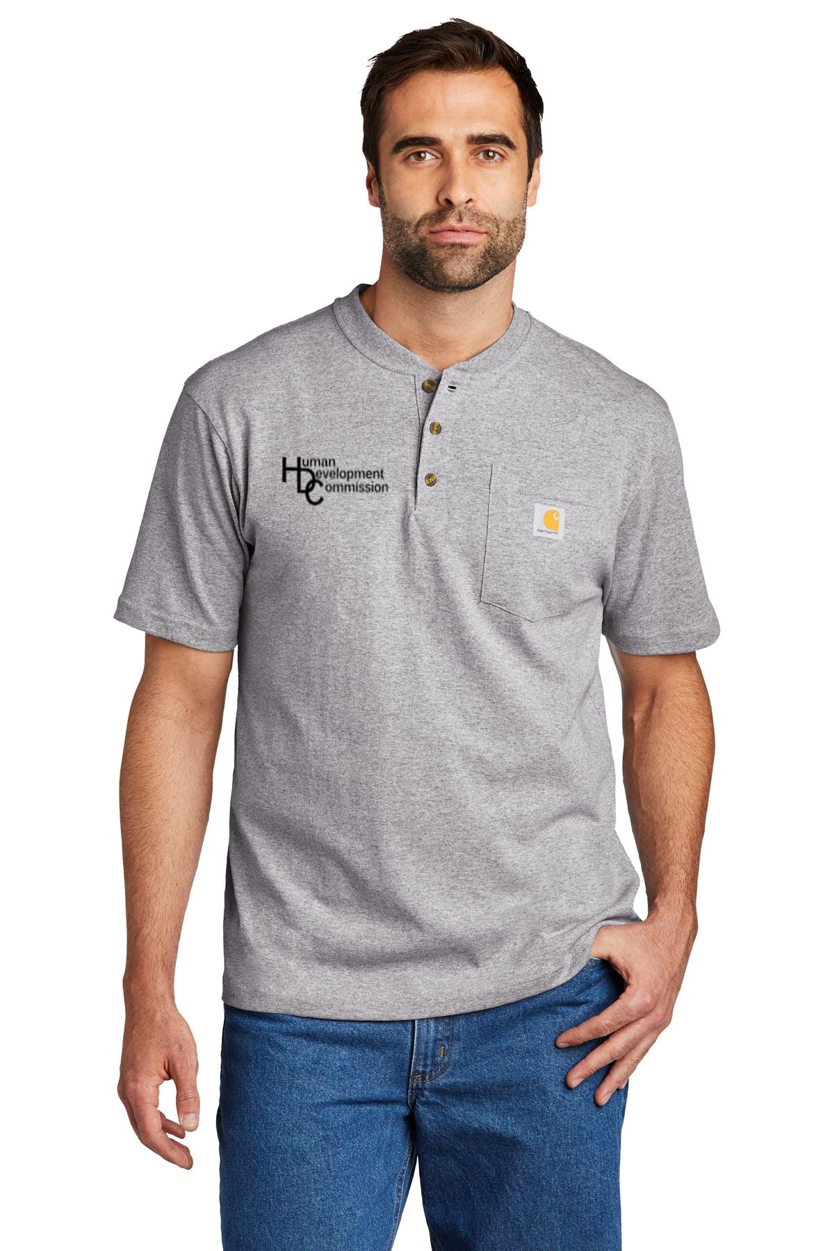 Human Development Commission Carhartt® Short Sleeve Henley T-Shirt