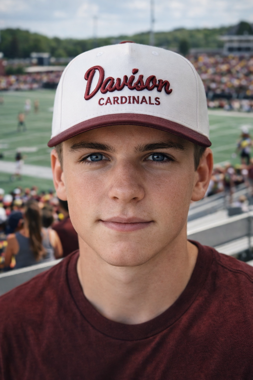 Davison Cardinals Puff Heritage Cap