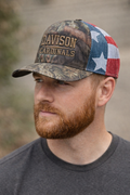 Davison Cardinals Flag Mesh Snapback Hat