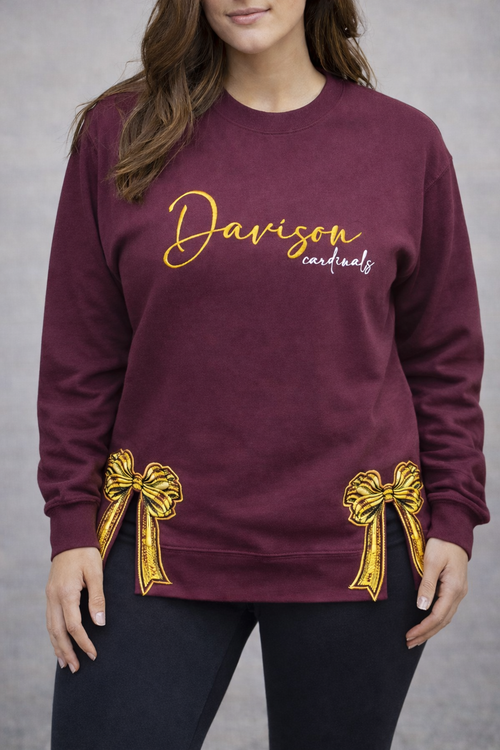 Davison Cardinals Script Softstyle® Midweight Pullover Hooded Sweatshirt
