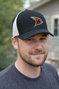 Davison Cardinals Pre-curved bill FlexFit Trucker Caps