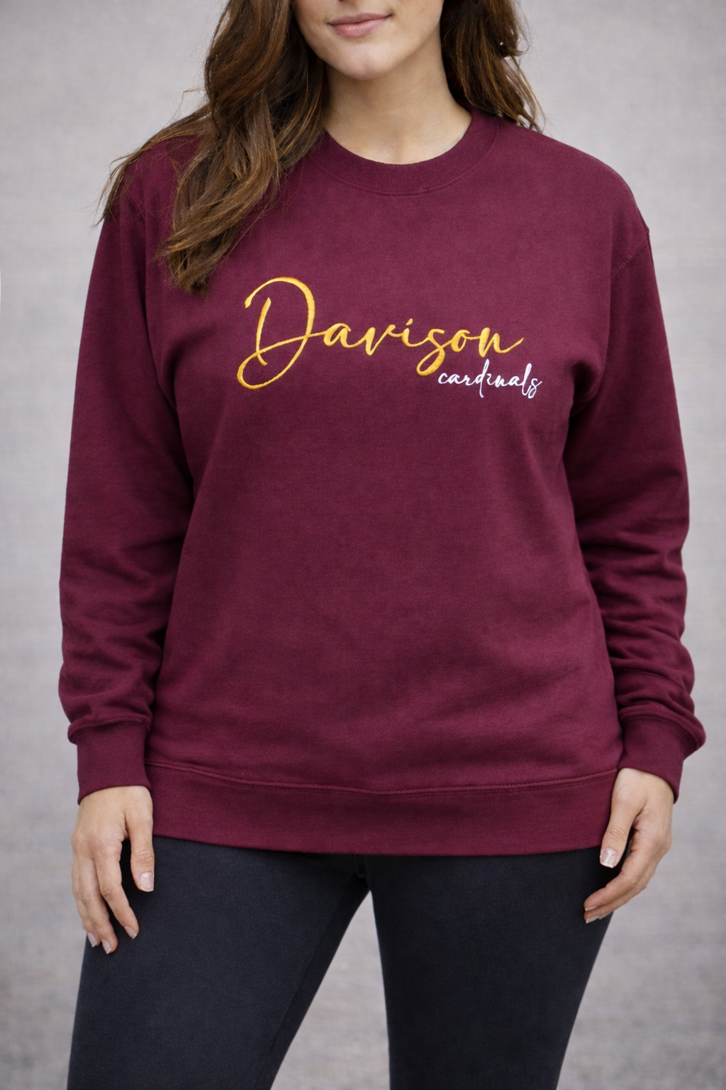 Davison Cardinals Script Softstyle® Midweight Pullover Hooded Sweatshirt