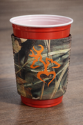 Camo Deer Heart Solo Cup Koozie