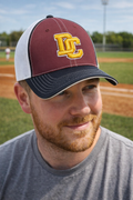 Interlocking DC Davison Cardinals Puff Trucker Flexfit Cap
