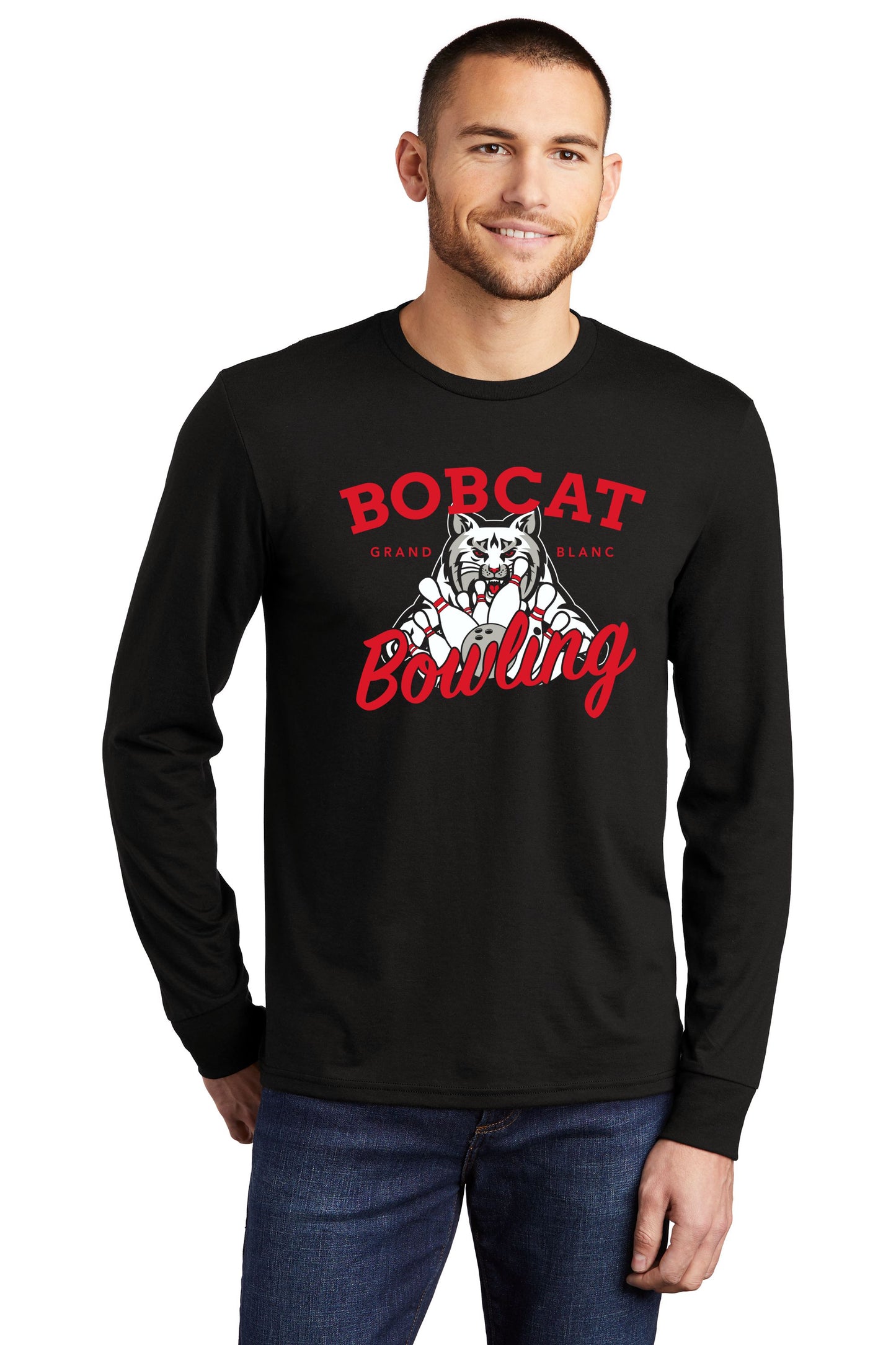 Grand Blanc Bowling Soft Feel Long Sleeve Tee