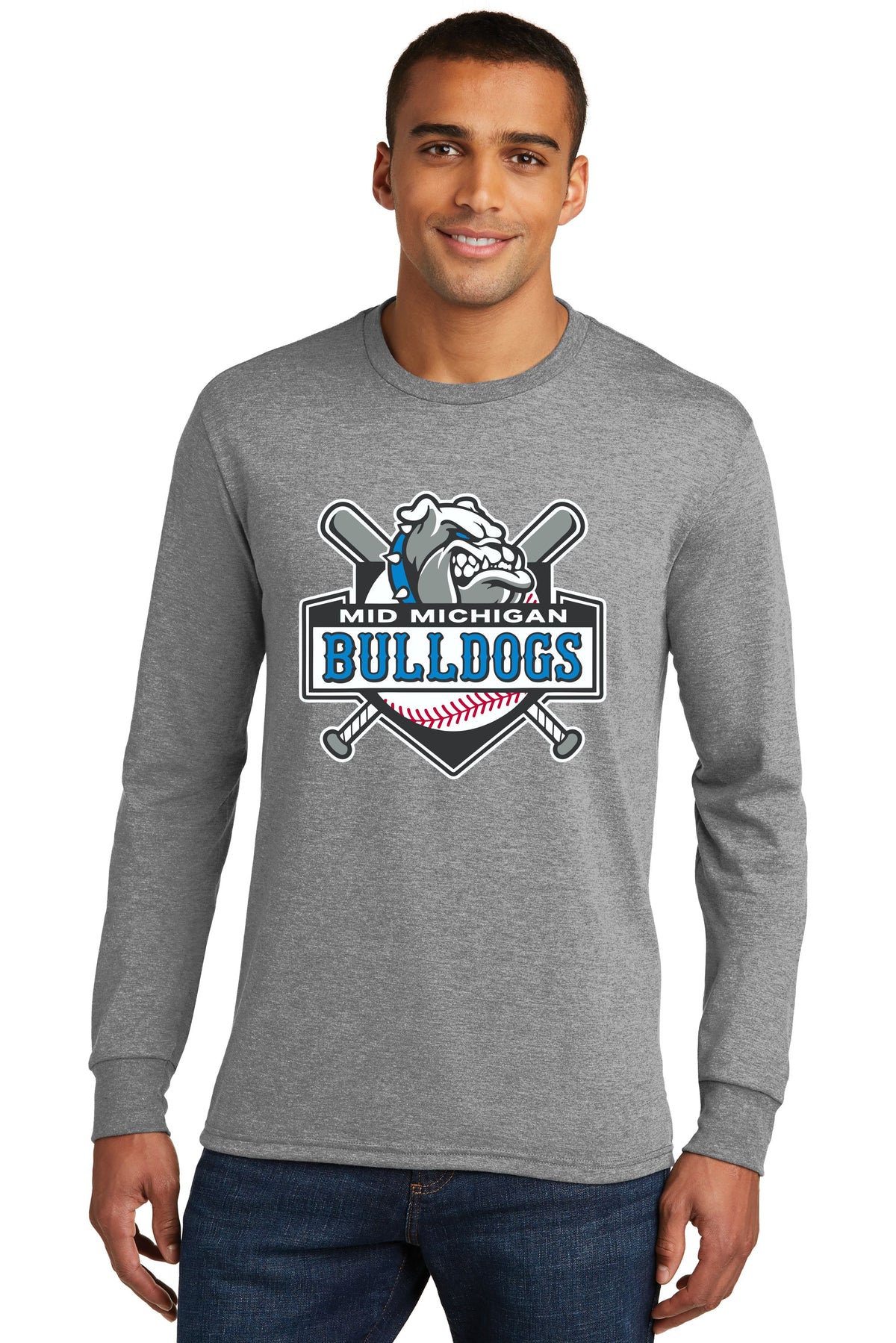 Mid Michigan Bulldogs Soft Feel Long Sleeve Tee