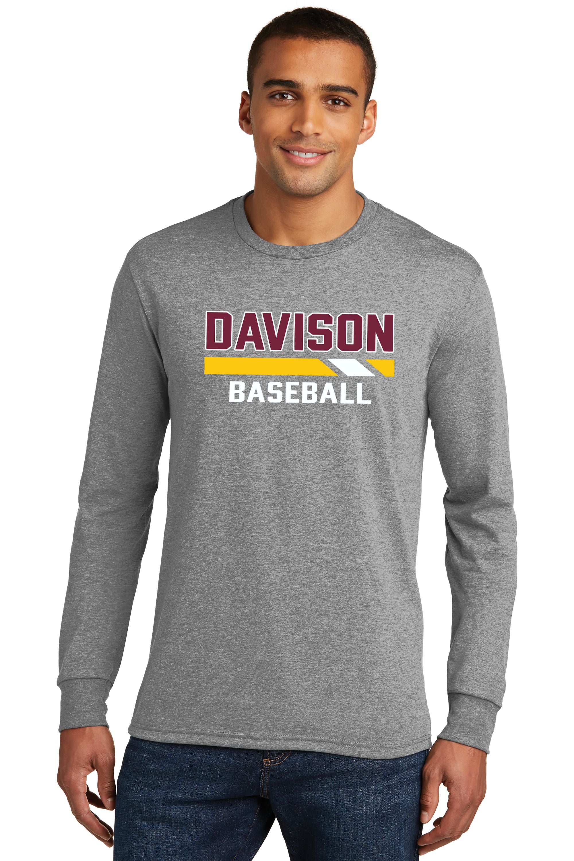 Davison Baseball Soft Feel Long Sleeve Tee