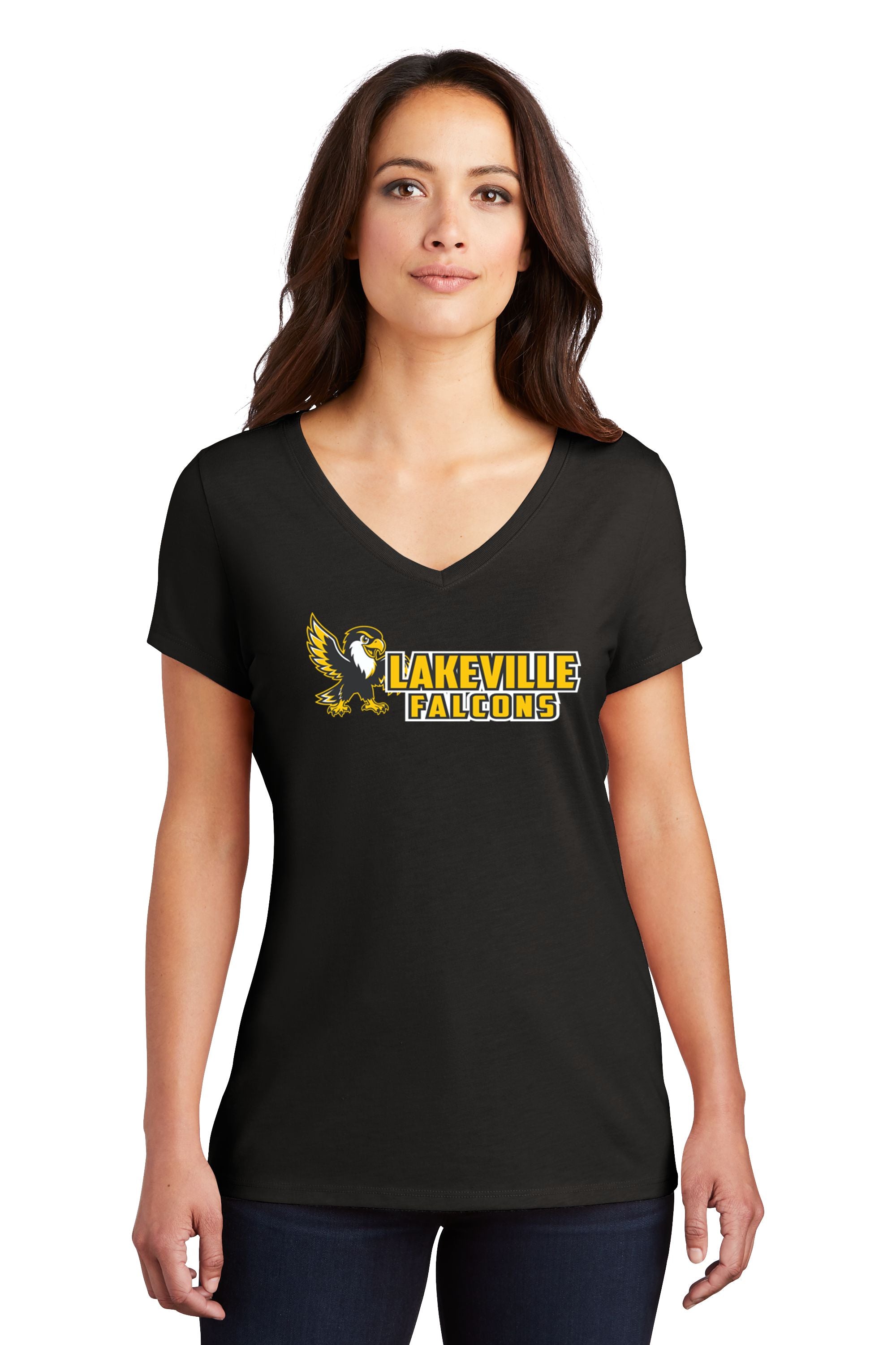 Lakeville Cartoon Falcons Women’s Perfect Tri ® V-Neck Tee