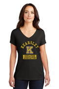 Kearsley Education Association Soft Feel Ladies V-Neck Tee