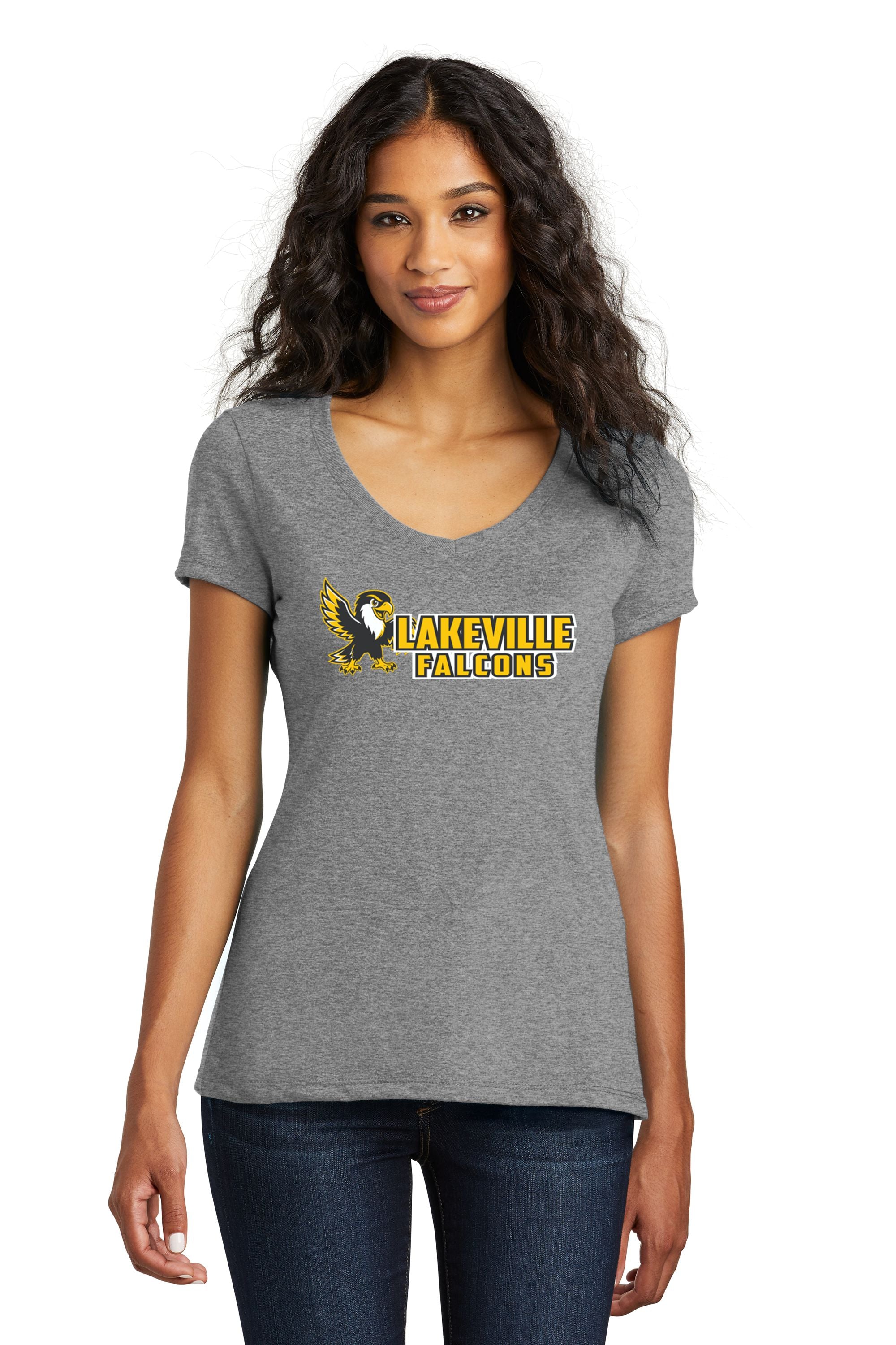 Lakeville Cartoon Falcons Women’s Perfect Tri ® V-Neck Tee
