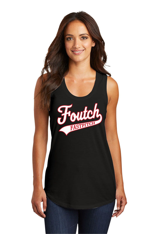 Foutch Fastpitch Ladies Tri-Blend Racerback Tank