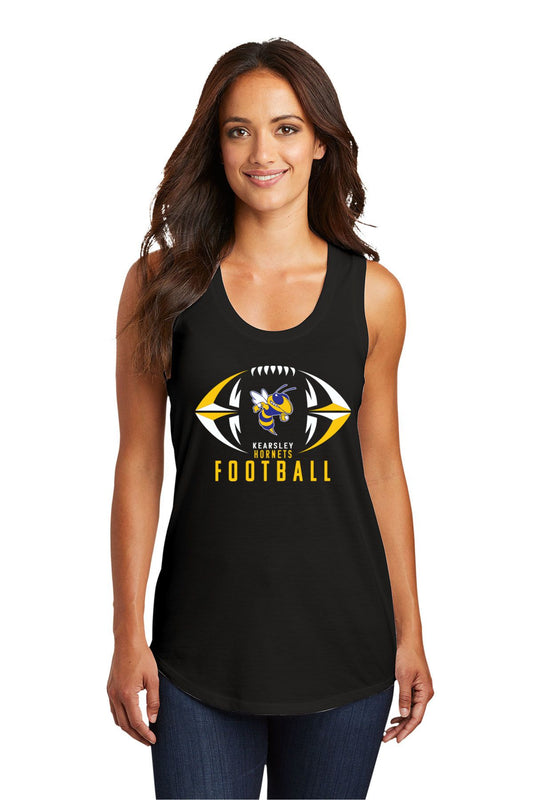 Kearsley Football Ladies Tri-Blend Racerback Tank