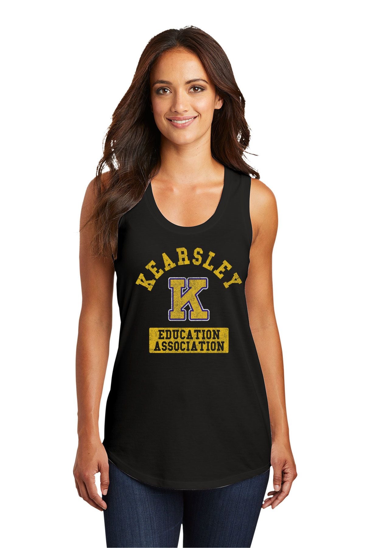 Kearsley Education Association Ladies Tri-Blend Racerback Tank