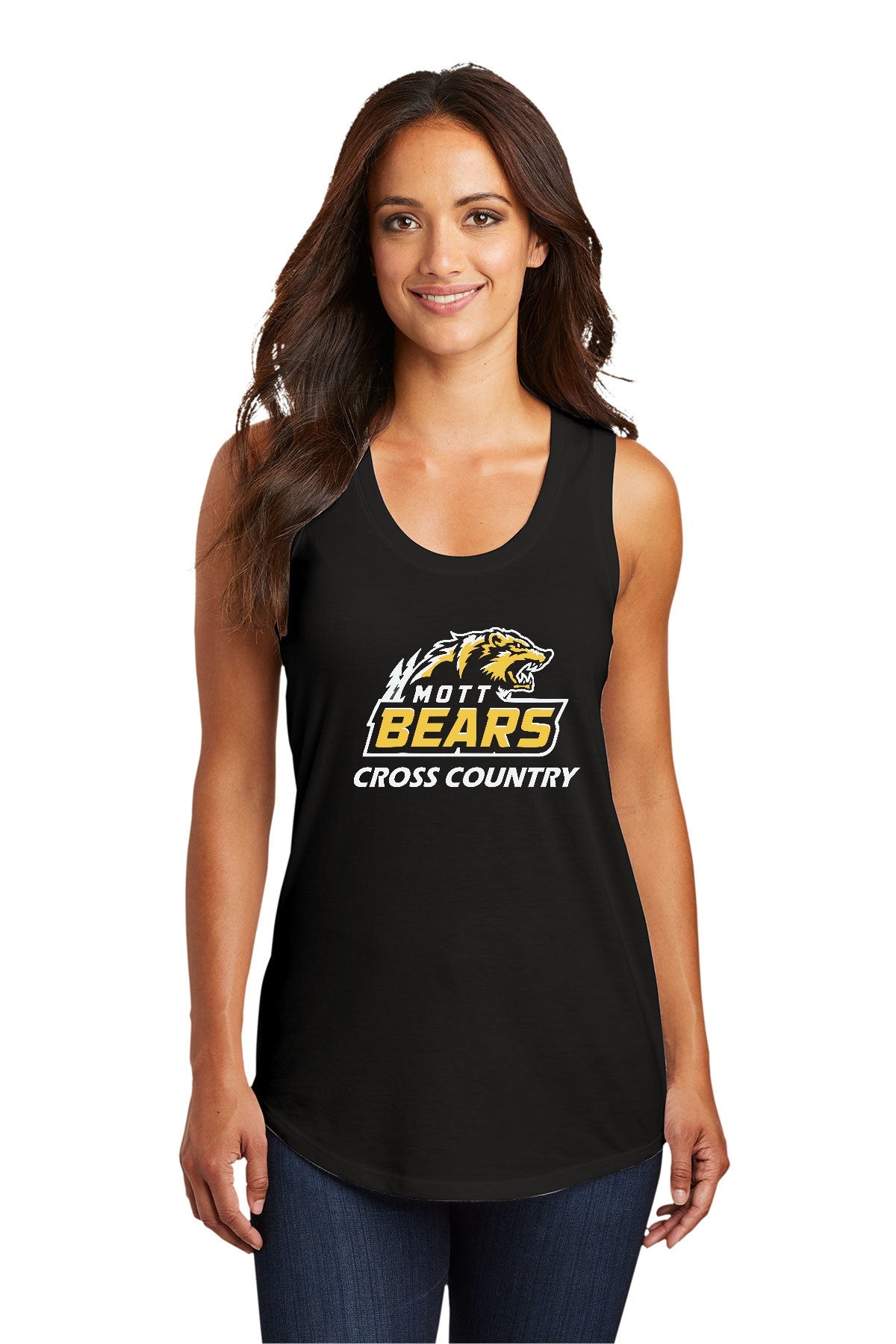 Mott Cross Country Ladies Tri-Blend Racerback Tank