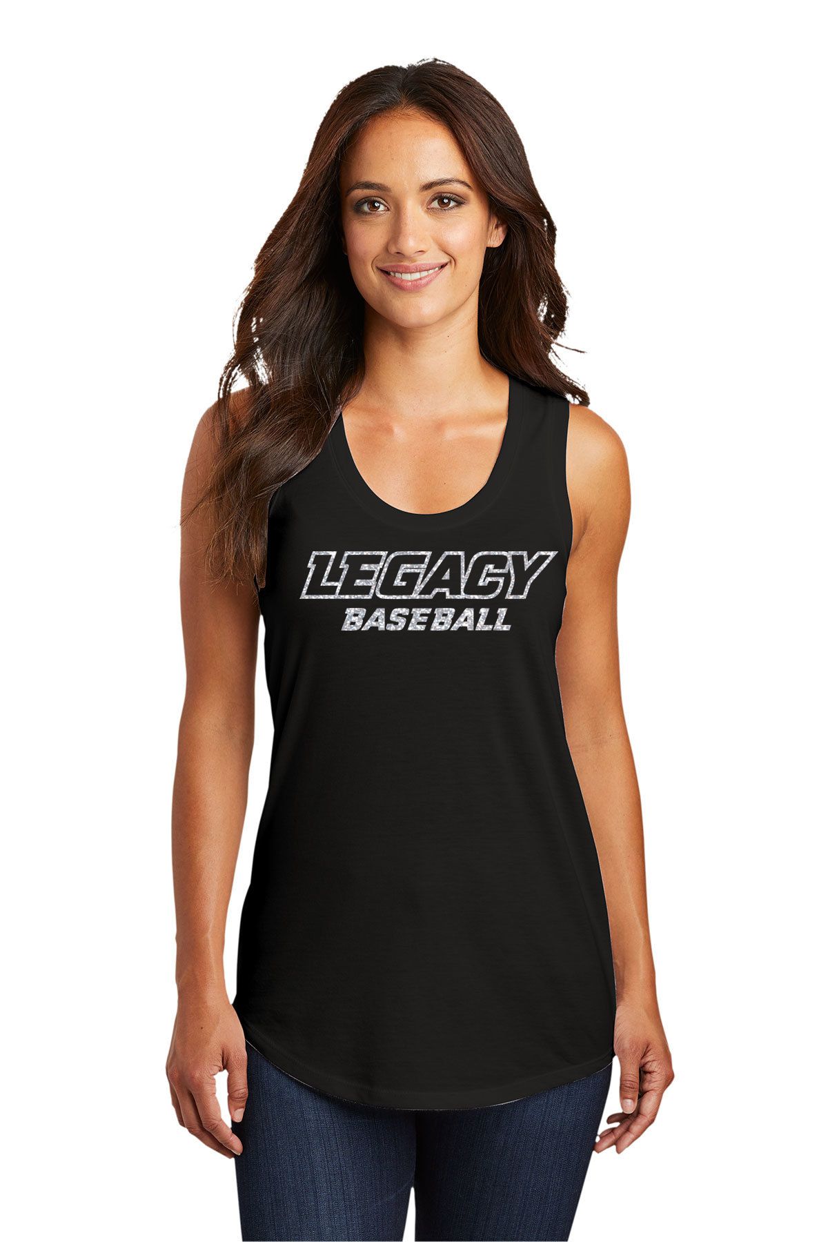 Legacy Baseball Ladies Tri-Blend Racerback Tank