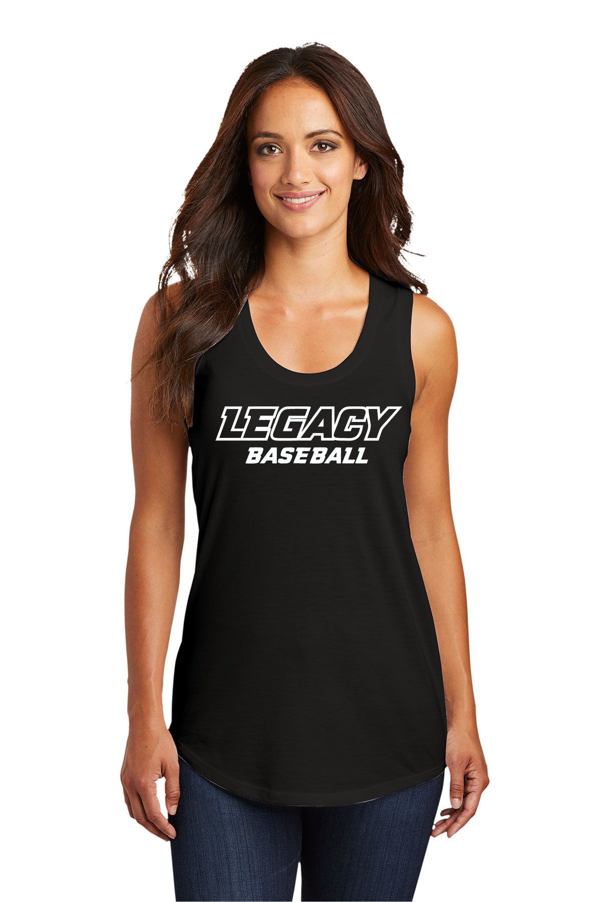 Legacy Baseball Ladies Tri-Blend Racerback Tank