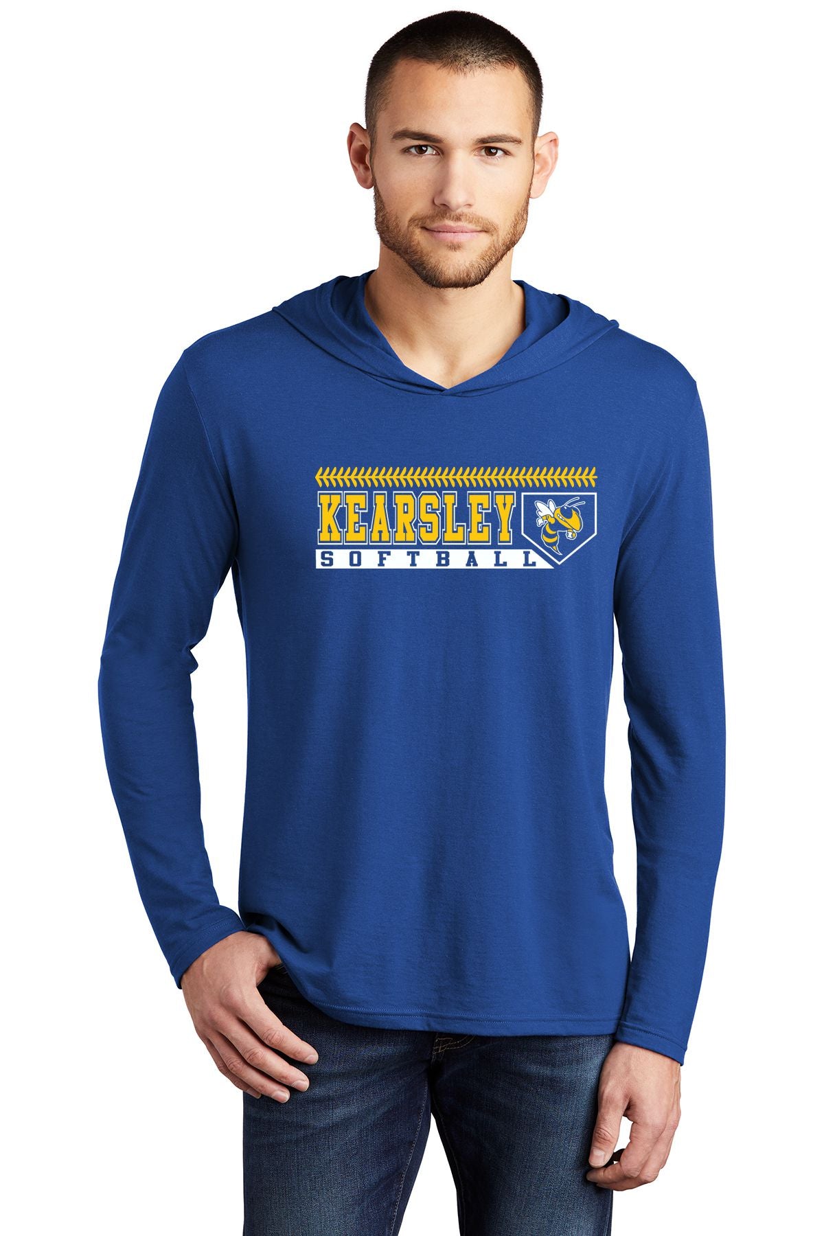 Kearsley Softball Tri Blend Long Sleeve Hoodie