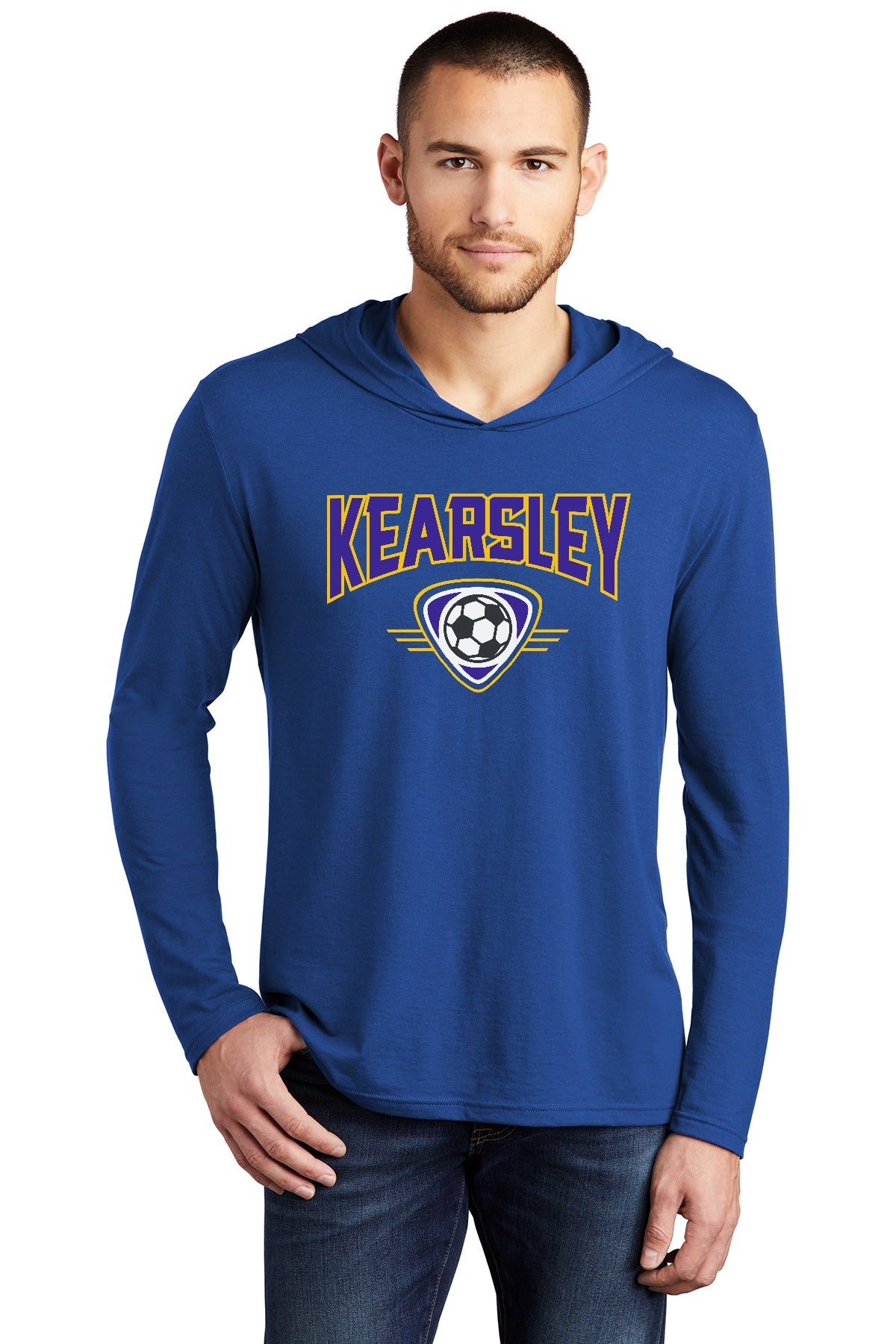 Kearsley Soccer Tri Blend Long Sleeve Hoodie