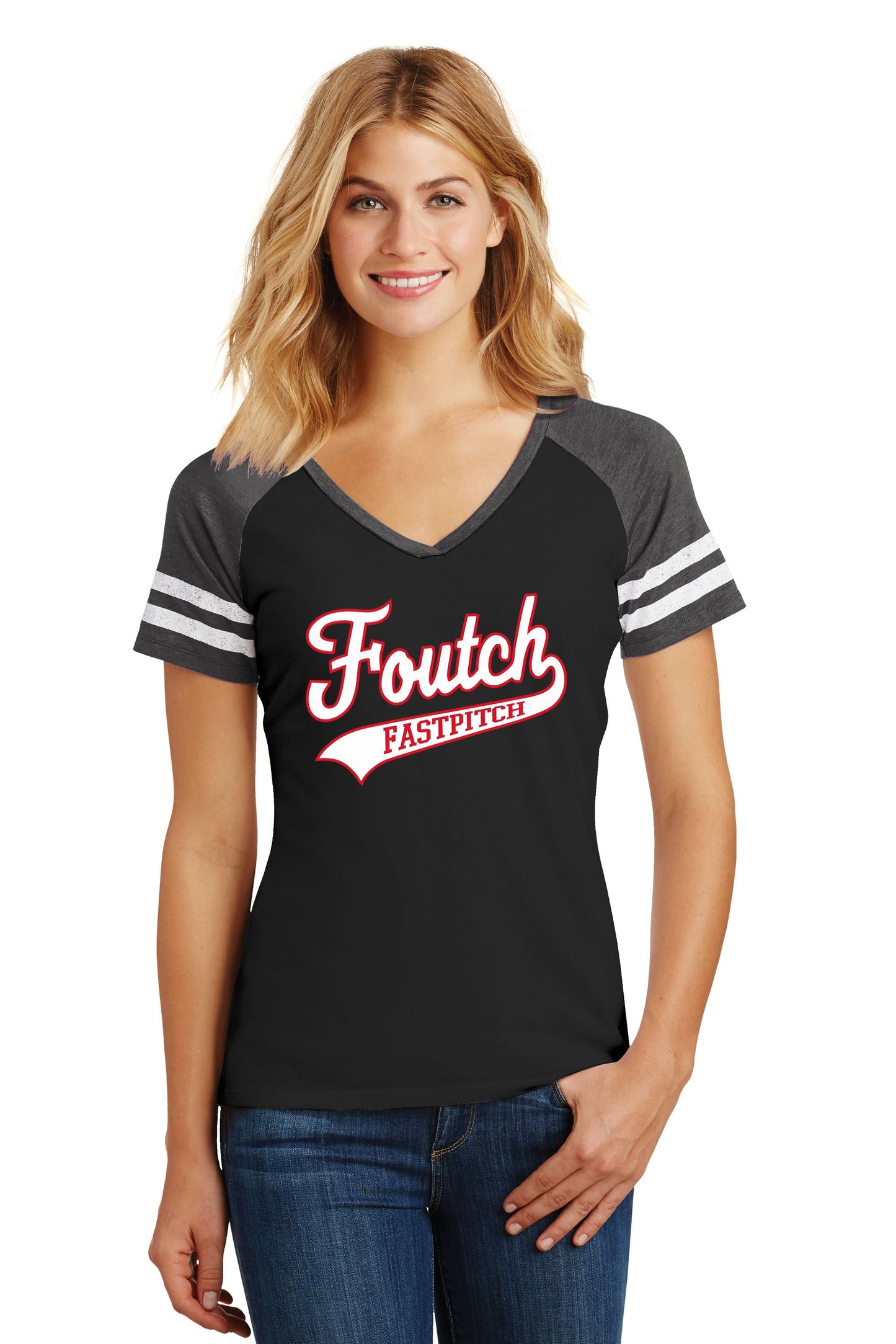 Foutch Fastpitch Women’s Game V-Neck Tee