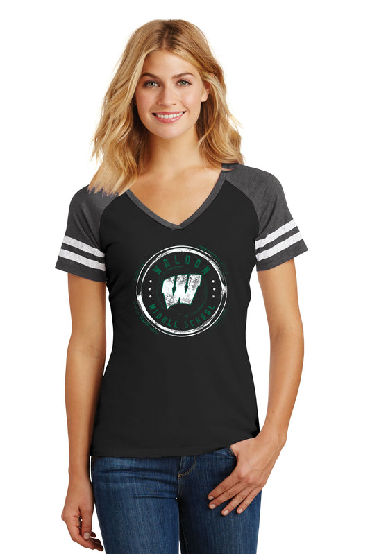 Waldon Middle School Women’s Game V-Neck Tee