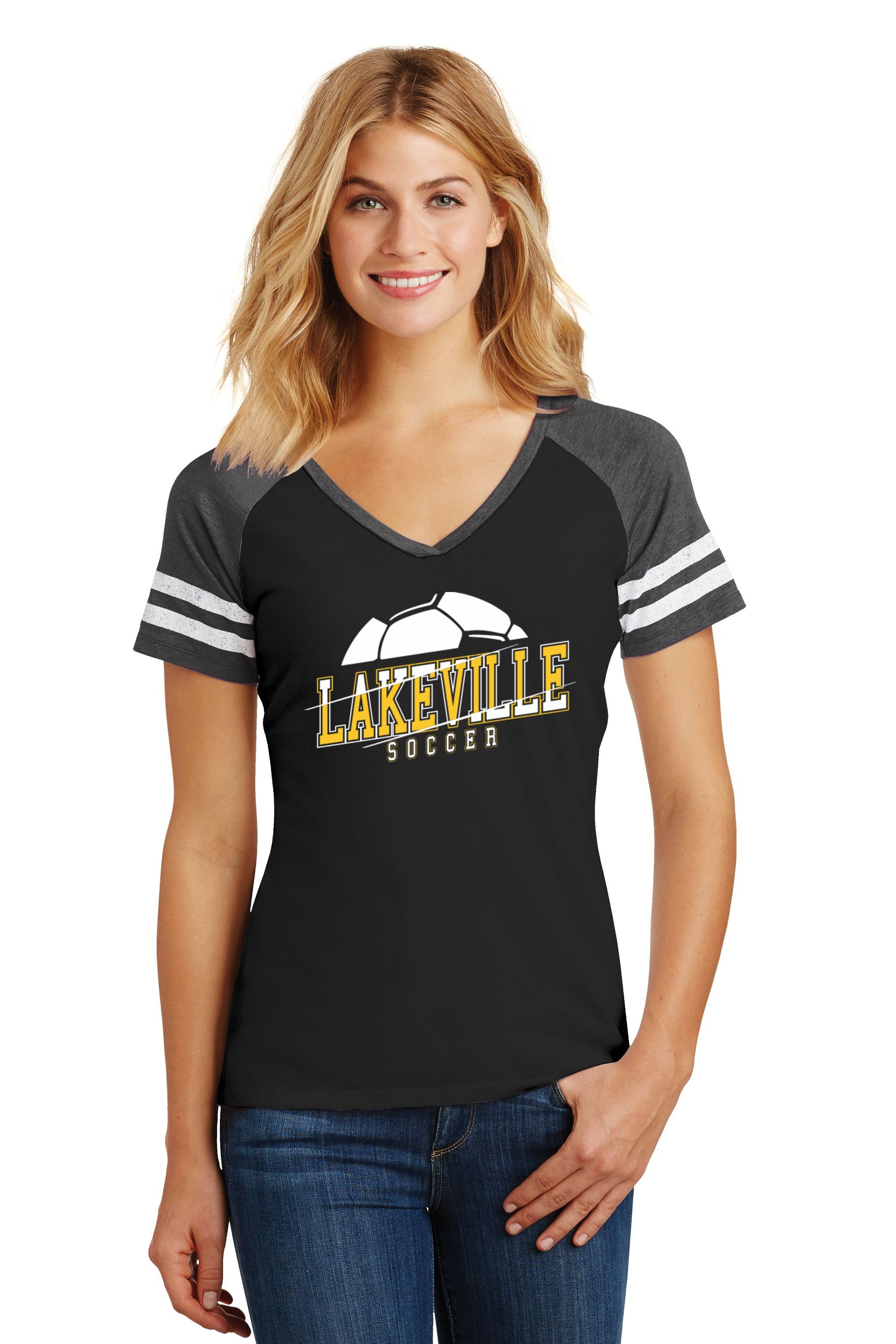 Lakeville Soccer Game V-Neck Tee