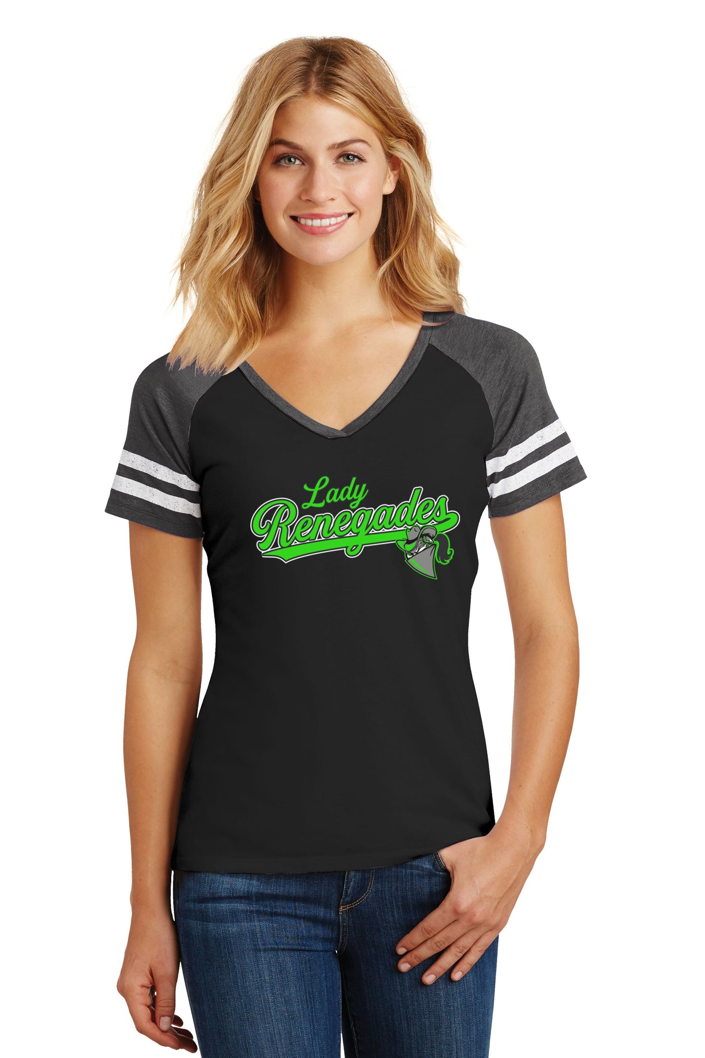 Lady Renegades Women’s Game V-Neck Tee