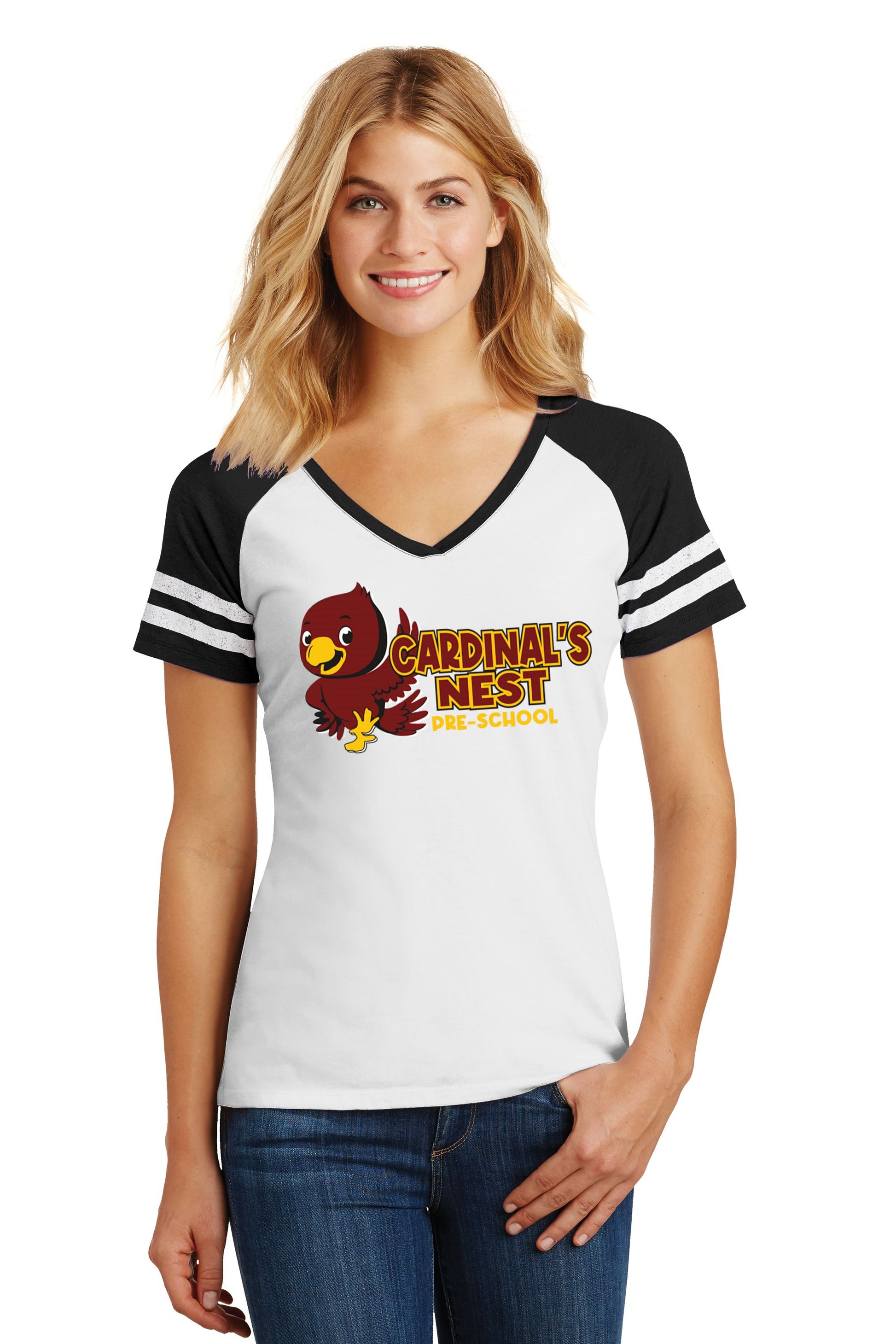 Cardinal's Nest Women’s Game V-Neck Tee