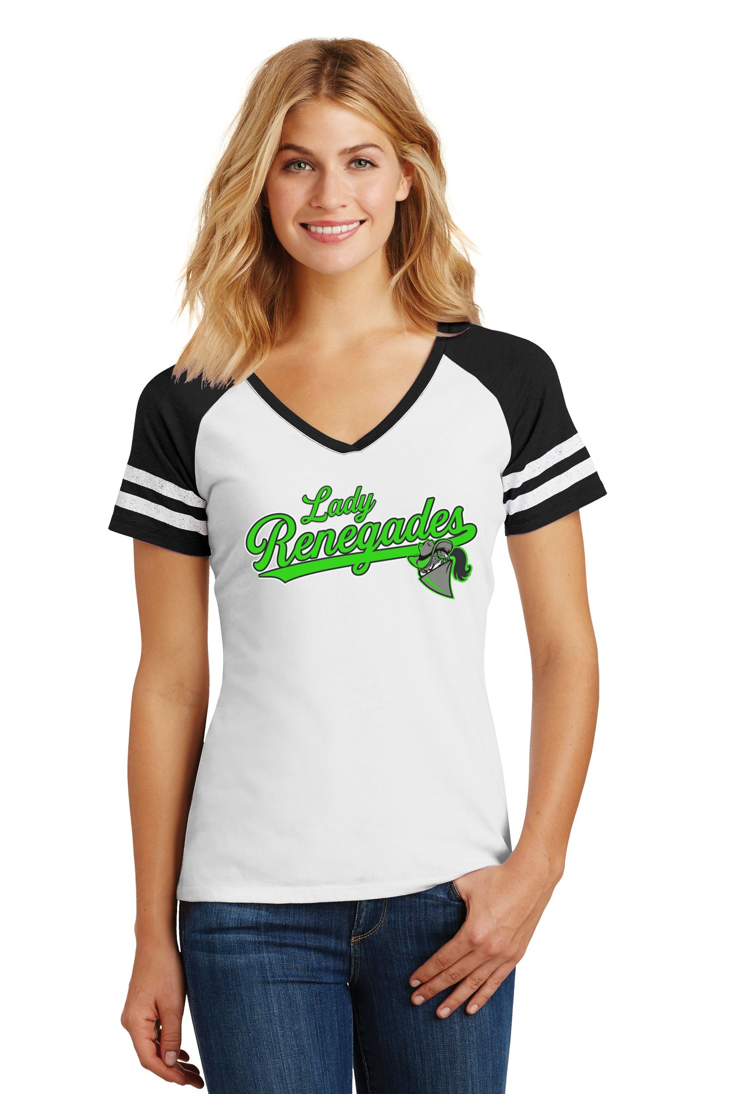 Lady Renegades Women’s Game V-Neck Tee