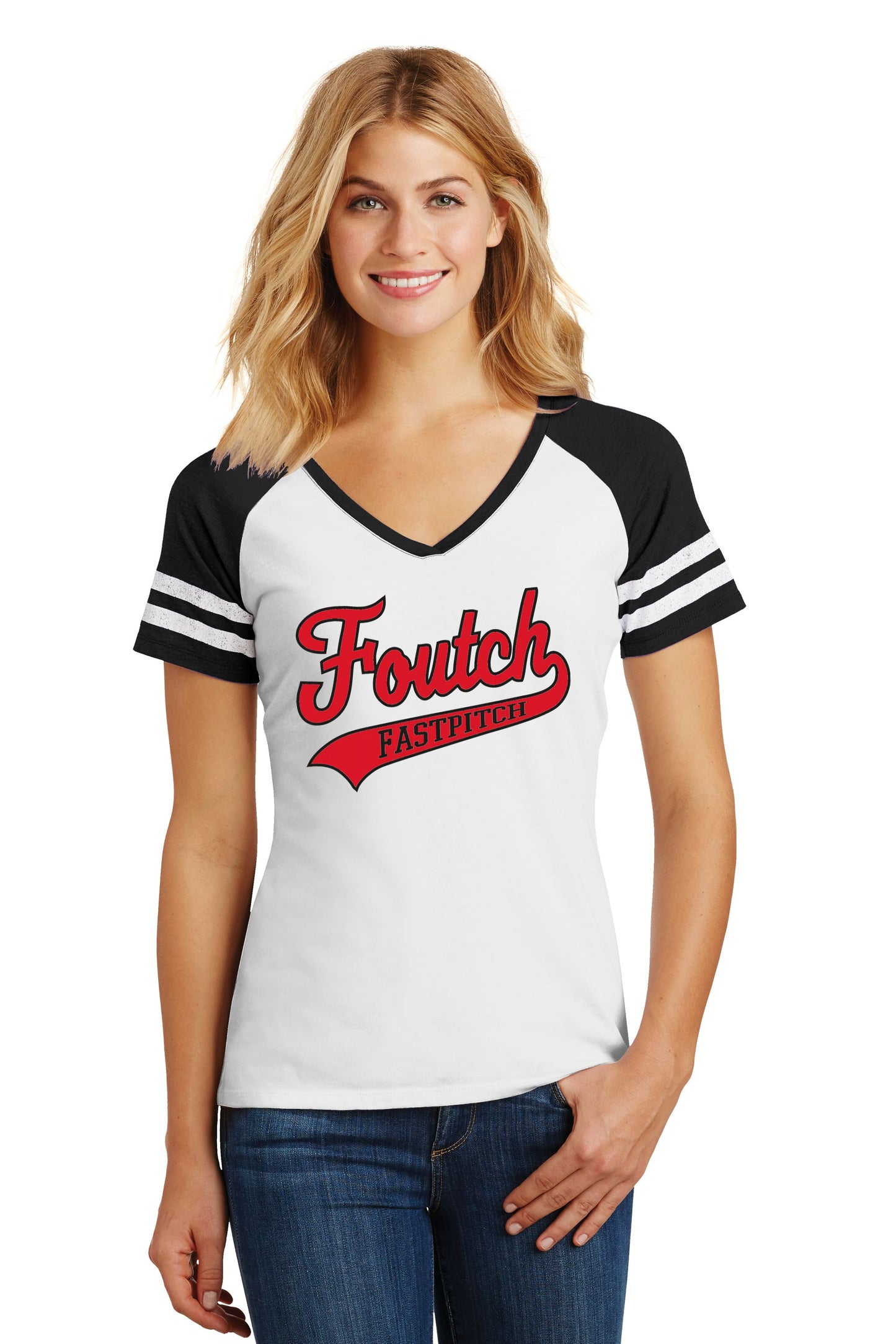 Foutch Fastpitch Women’s Game V-Neck Tee