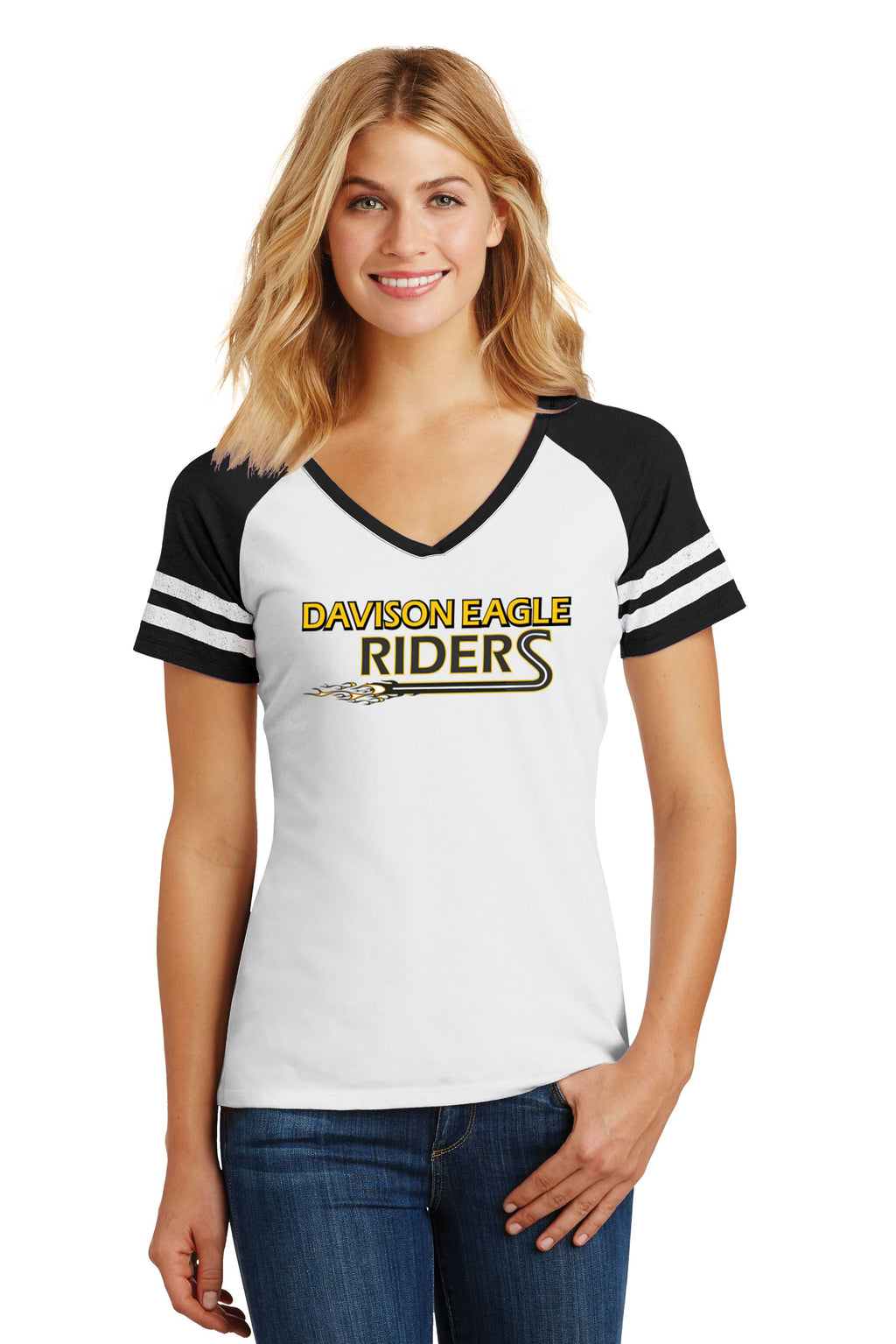 Davison Eagle Riders Women’s Game V-Neck Tee